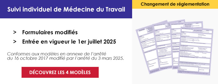 Formulaires médecine du travail