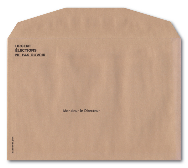 Enveloppes retour Préaffranchies 162x229 personnalisé - Vote par  Correspondance