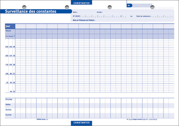  Carnet de Suivi Patient pour INFIRMIER et INFIRMIERE