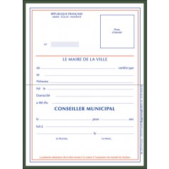 Réf. 270515 : Carte de Conseiller municipal
