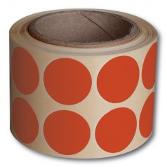 Réf. 670153 : rouge - Diam. 19 mm (ronds destinés gros calibre, 9 mm)
