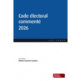 Code électoral commenté 2026