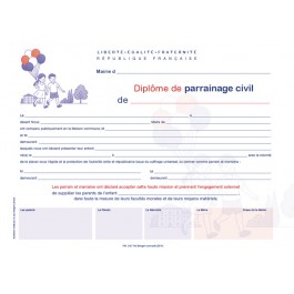 Diplôme - Certificat de parrainage civil