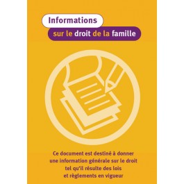 Brochure d'information sur le droit de la famille