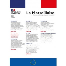 La Marseillaise - Plaque/Affiche rigide en PVC