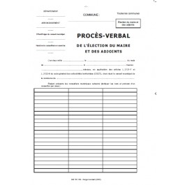 Procès-verbal de l'élection du Maire et des Adjoints - Toutes communes