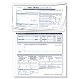 Certificat de décès - Modèle au 1er  janvier 2025 - Lot de 100 exemplaires 