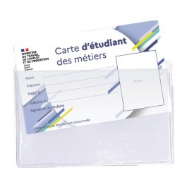 Etui pour tout badge/carte en PVC (carte d'étudiant des métiers...)
