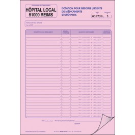 Carnet de dotation pour besoin urgents de médicaments stupéfiants