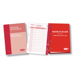 Registres de sécurité pour établissement recevant du public (ERP)