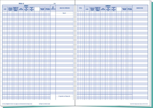  carnet comptabilité Livre de Caisse: Note comptable Cahier de  comptabilité, Carnet de tenue de compte