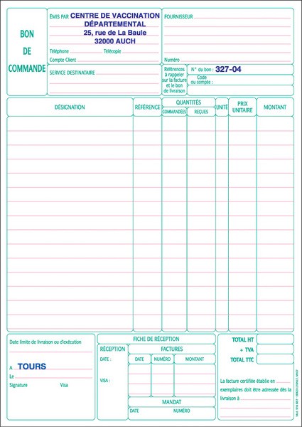 Carnet De Reçus / Bons De Commande Avec Copies - Format A5 (21.2x14.5 Cm), Support Cartonné Rigide - Pour Petites Entreprises, Restaurants