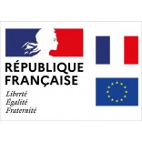 Plaques de façade "Liberté, Égalité, Fraternité"+ drapeaux français et européen. Formats A3 et A5