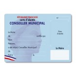 Réf. 501371 : Carte de Conseiller municipal
