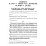 Affiche reproduisant le décret portant convocation des électeurs