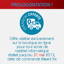 FDP offerts sur le mat&eacute;riel informatique jusqu'au 15 avril 2013